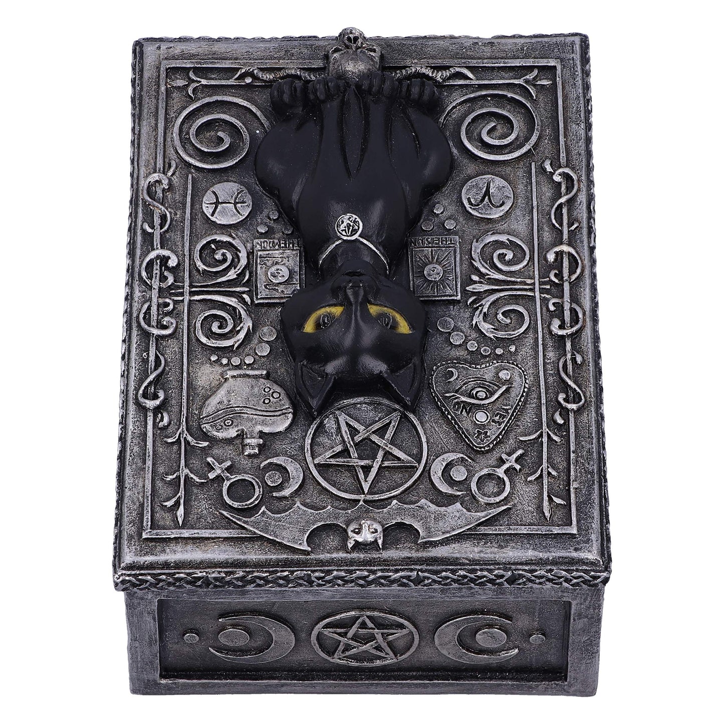 Familiar Spell Black Cat Sigil Trinket Box 13.7cm 5
