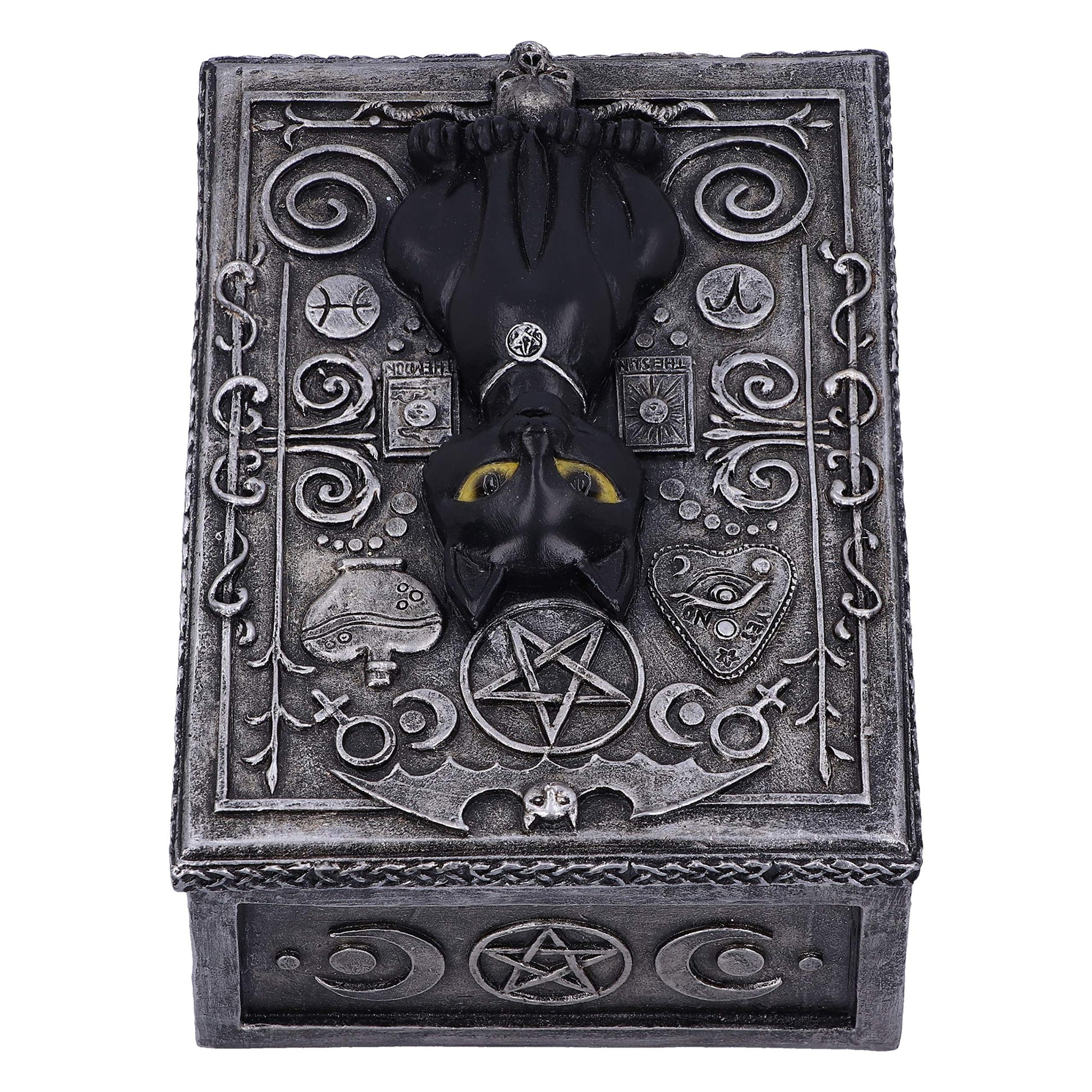 Familiar Spell Black Cat Sigil Trinket Box 13.7cm 5