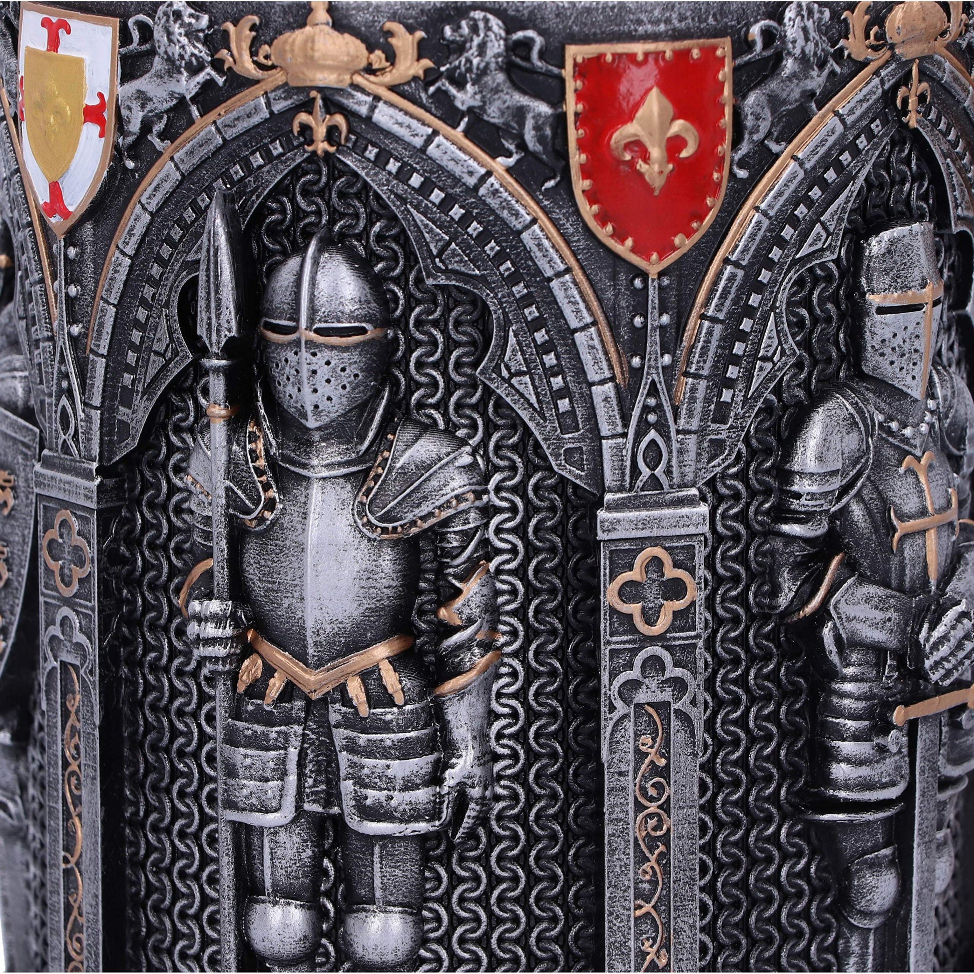 The Vow English Armoured Knight Latin Oath Tankard 15.3cm 5