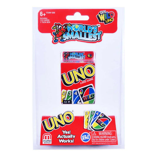 Worlds Smallest Uno Card Game by a B Gee of Ripley
