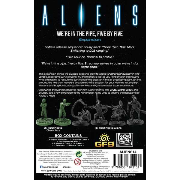 Aliens Five by Five Expansion for Another Glorious Day Board Game 3