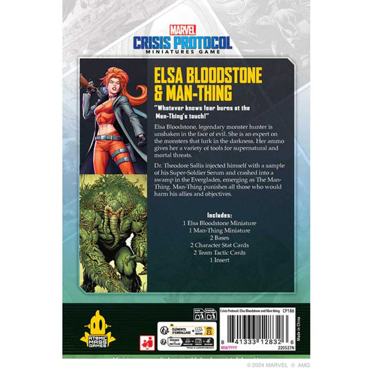 Marvel Crisis Protocol Elsa Bloodstone and Man Thing Miniature Game by Atomic Mass 2