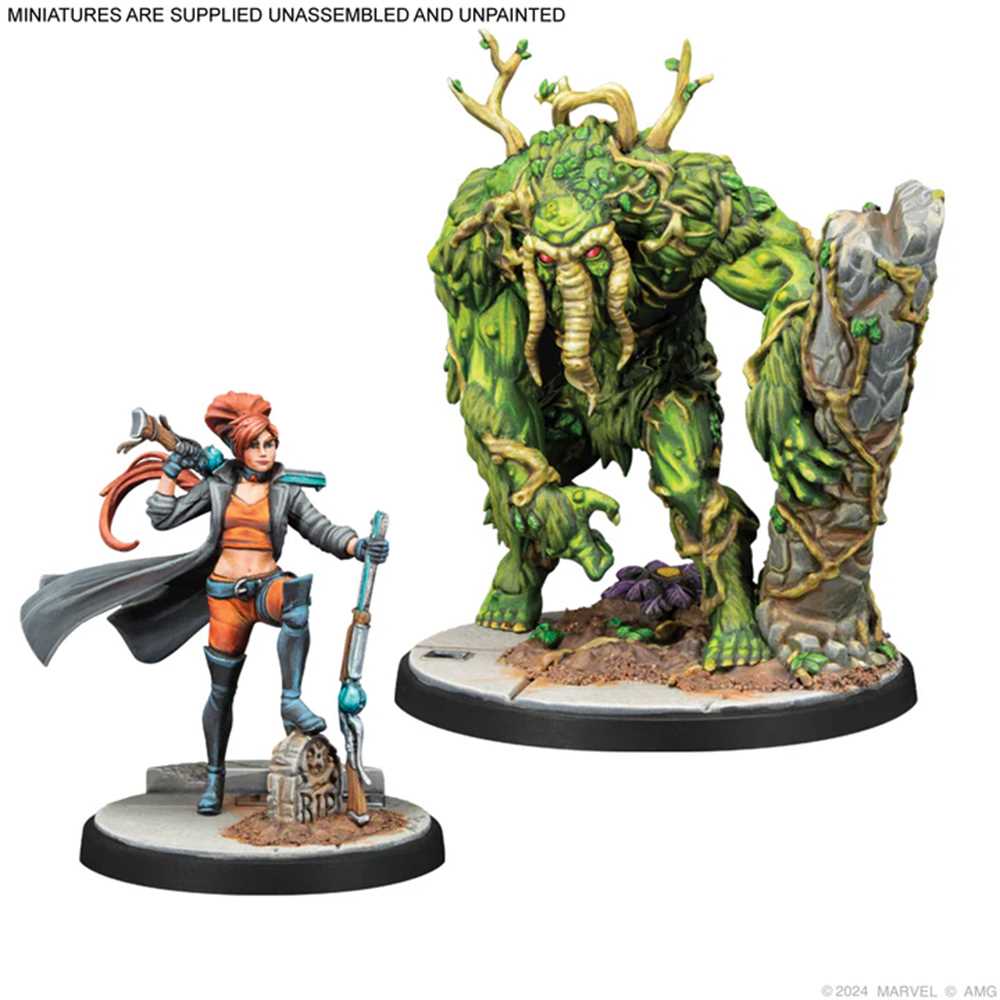 Marvel Crisis Protocol Elsa Bloodstone and Man Thing Miniature Game by Atomic Mass 3