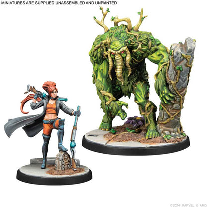 Marvel Crisis Protocol Elsa Bloodstone and Man Thing Miniature Game by Atomic Mass 3
