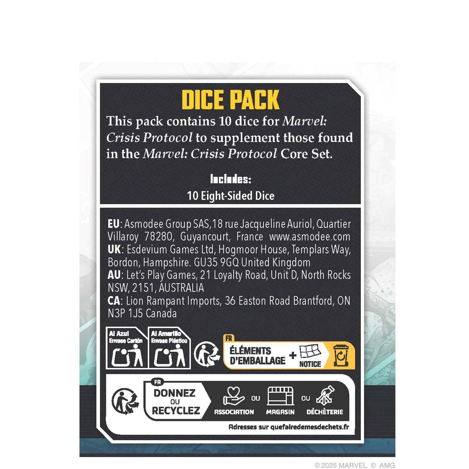Marvel Crisis Protocol: Dice Pack 2