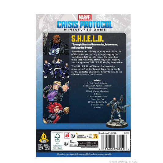 Marvel Crisis Protocol S H I E L D Affiliation Pack Miniature Game by Atomic Mass 2