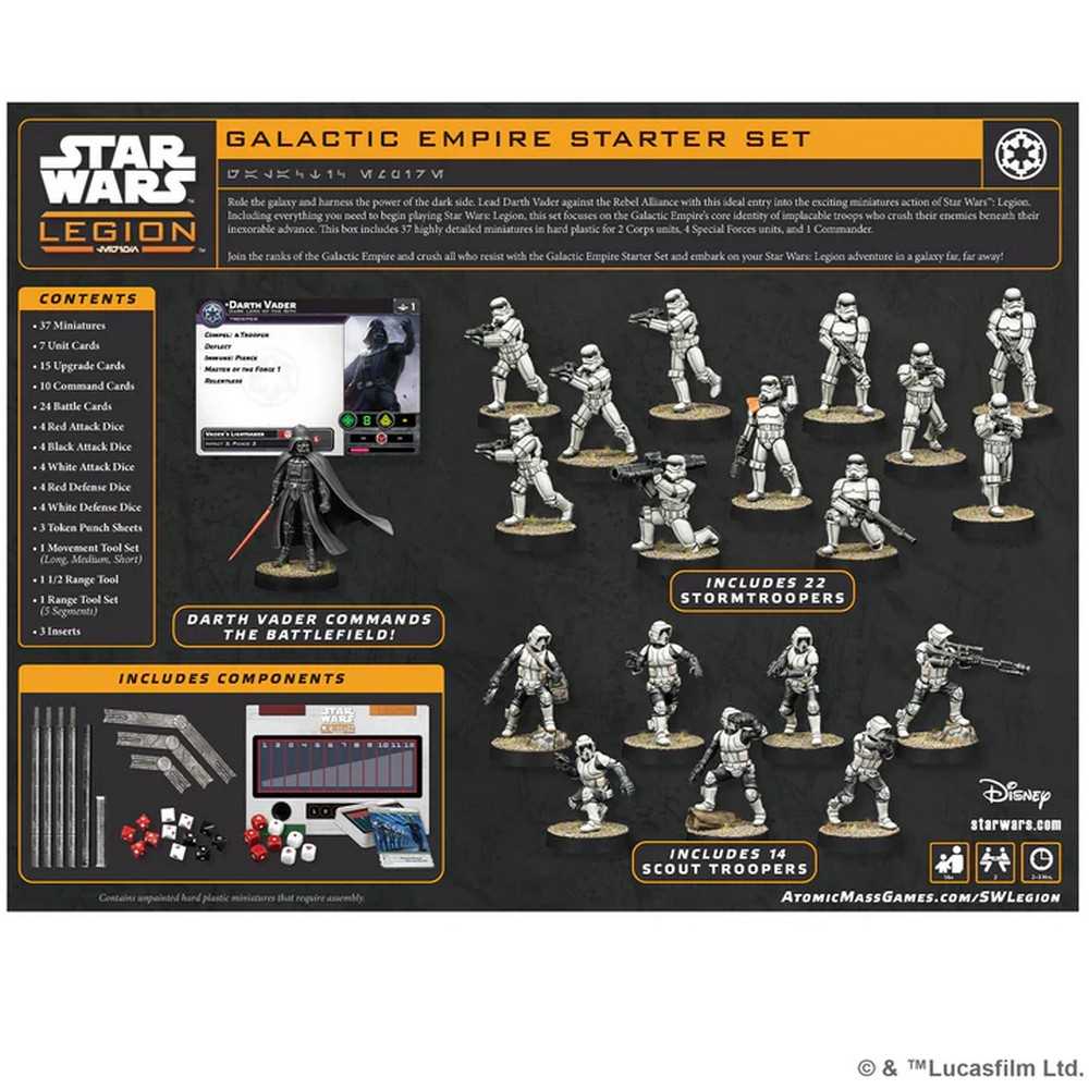 Star Wars Legion Galactic Empire Starter Set Board Game by Atomic Mass 2