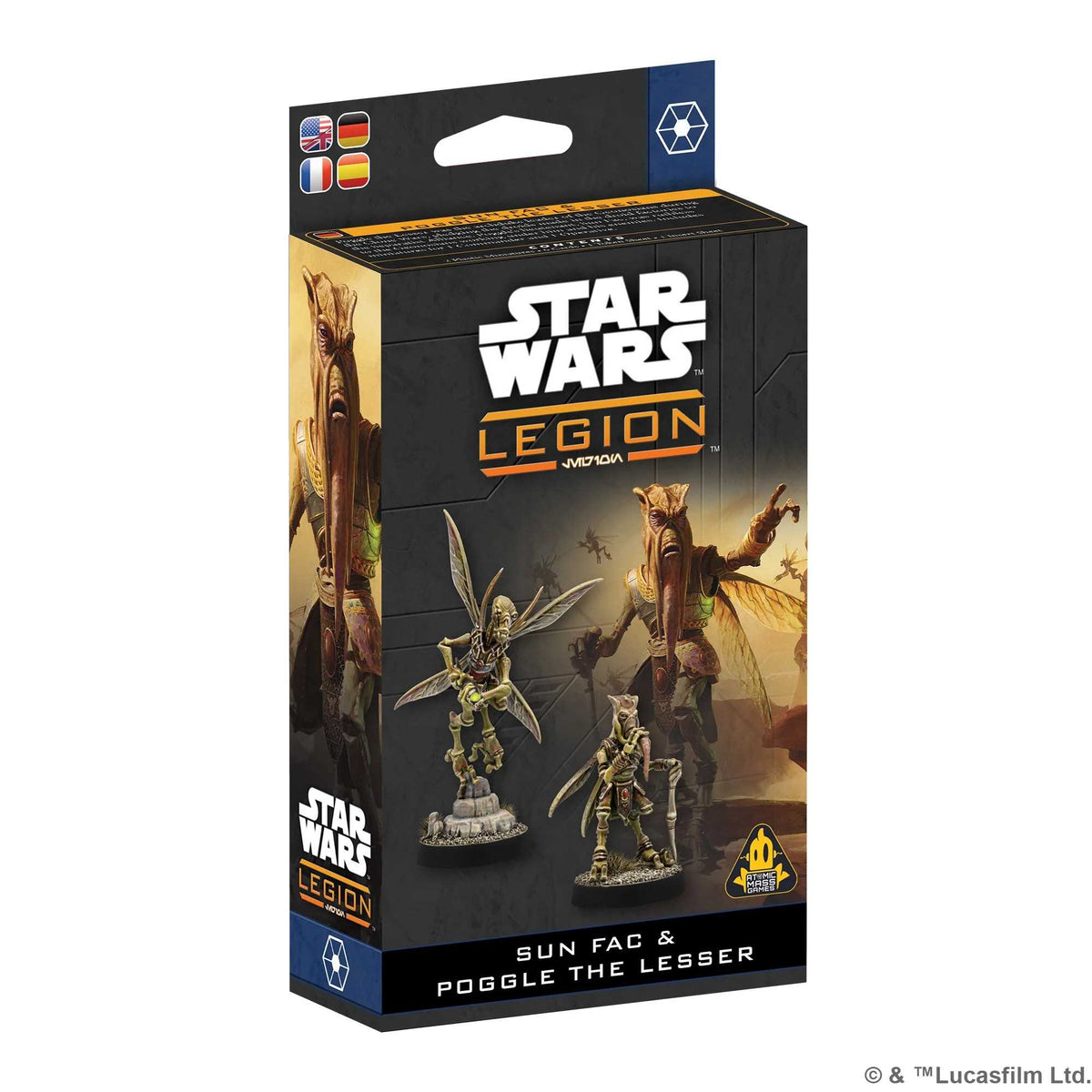 Star Wars Legion Poggle The Lesser and Sun Fac Board Game by Atomic Mass 1
