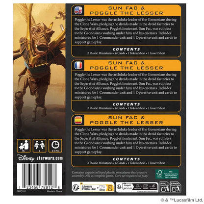 Star Wars Legion Poggle The Lesser and Sun Fac Board Game by Atomic Mass 2