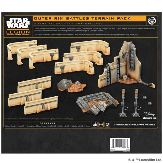 Outer Rim Battles Terrain Pack Star Wars Legion Board Game by Atomic Mass 2