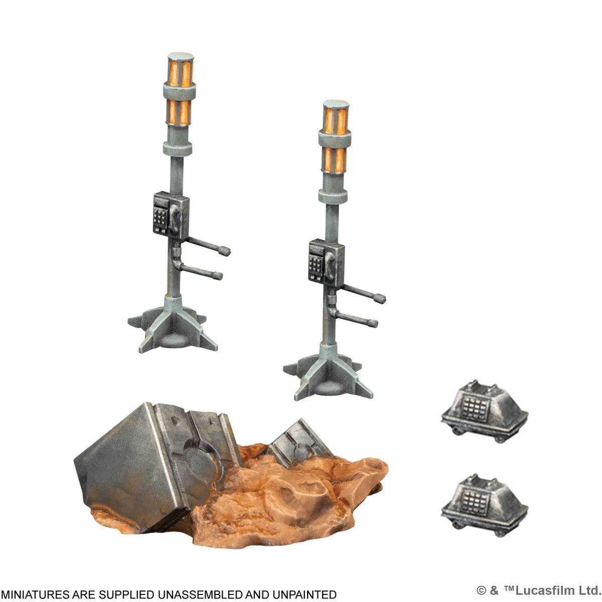 Outer Rim Battles Terrain Pack Star Wars Legion Board Game by Atomic Mass 4