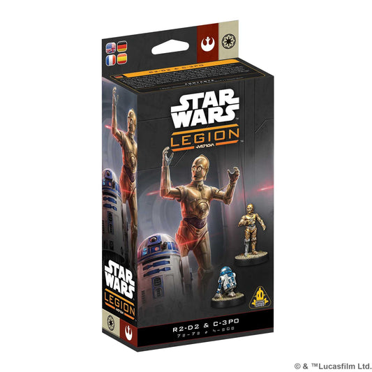 Star Wars Legion R2 D2 and C 3P0 Operative Expansion Board Game by Atomic Mass 1