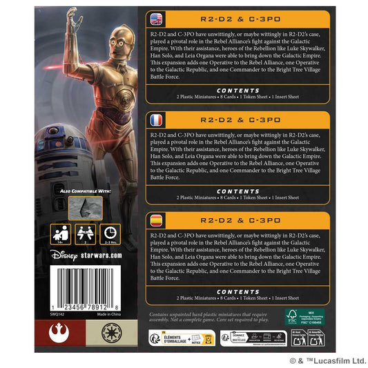 Star Wars Legion R2 D2 and C 3P0 Operative Expansion Board Game by Atomic Mass 2
