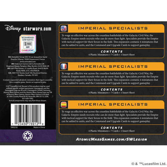 Star Wars Legion Imperial Specialists Miniature Game by Atomic Mass 2
