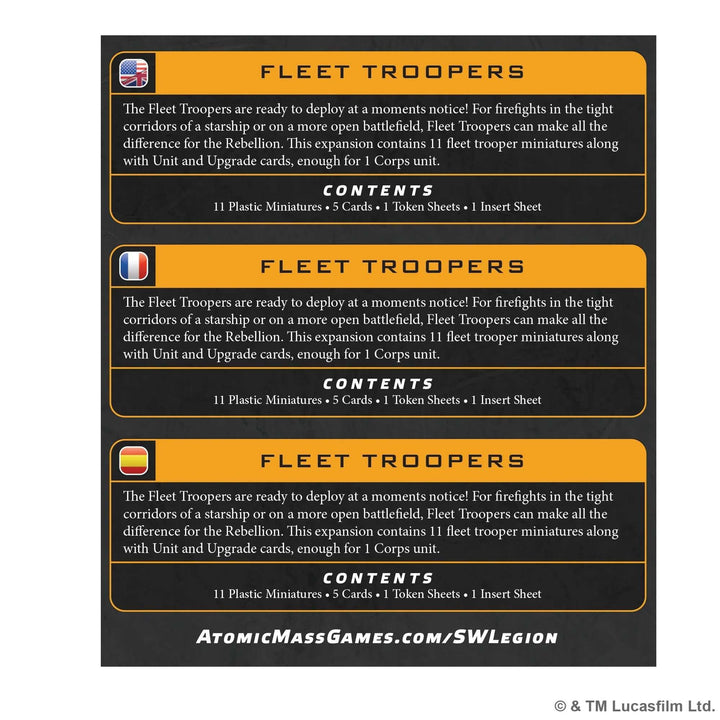 Star Wars Legion Fleet Troopers Miniature Game by Atomic Mass 2