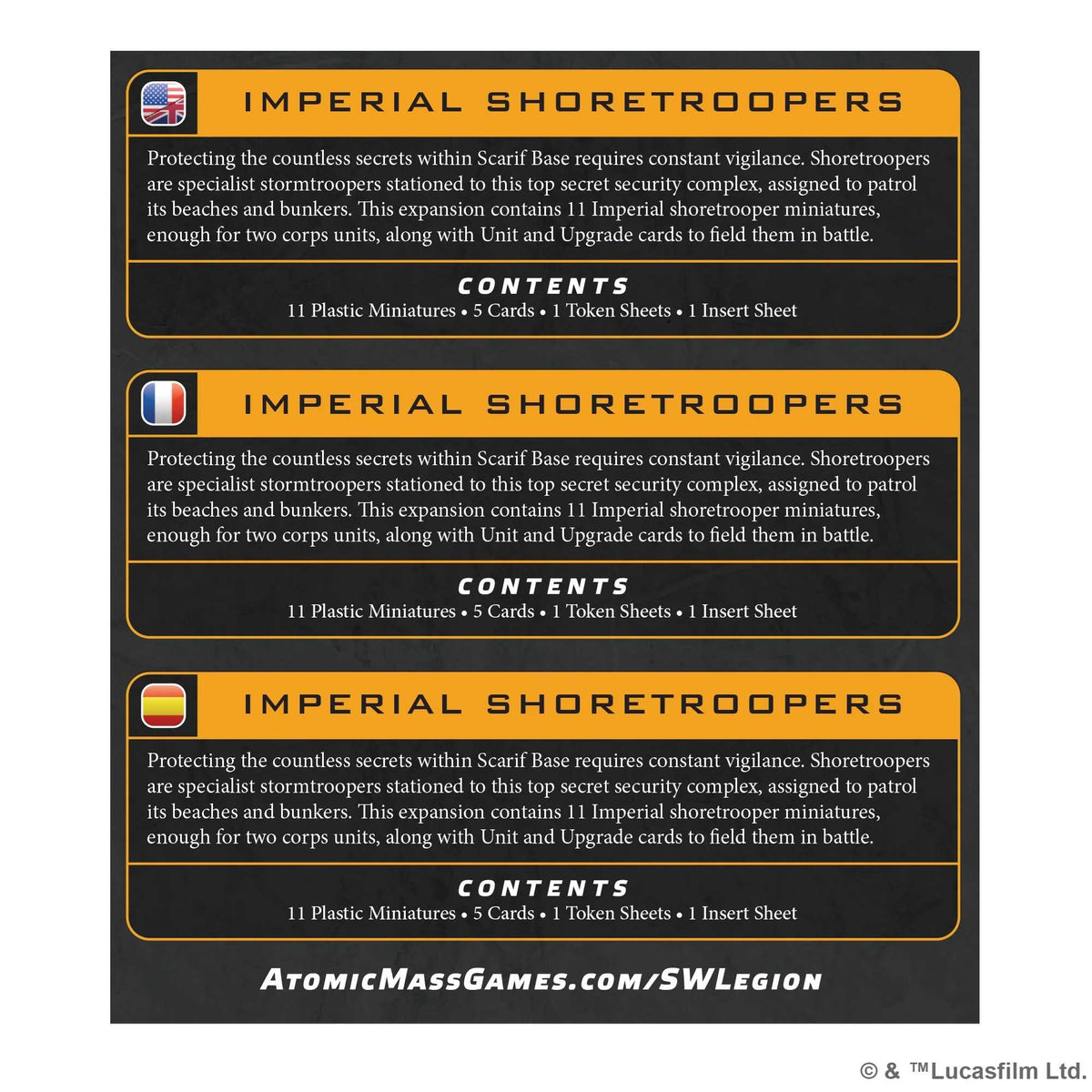 Star Wars Legion Imperial Shoretroopers Board Game by Atomic Mass 2