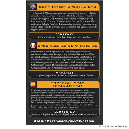 Star Wars Legion Separatist Specialists Miniature Game by Atomic Mass 2