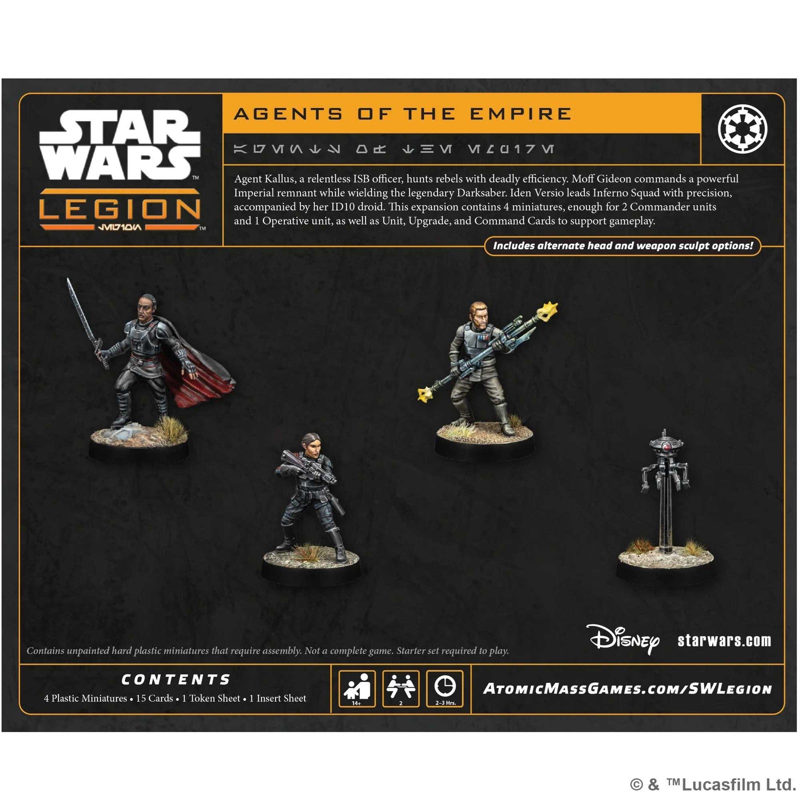 Star Wars Legion Agents of the Empire Miniatures Game Expansion