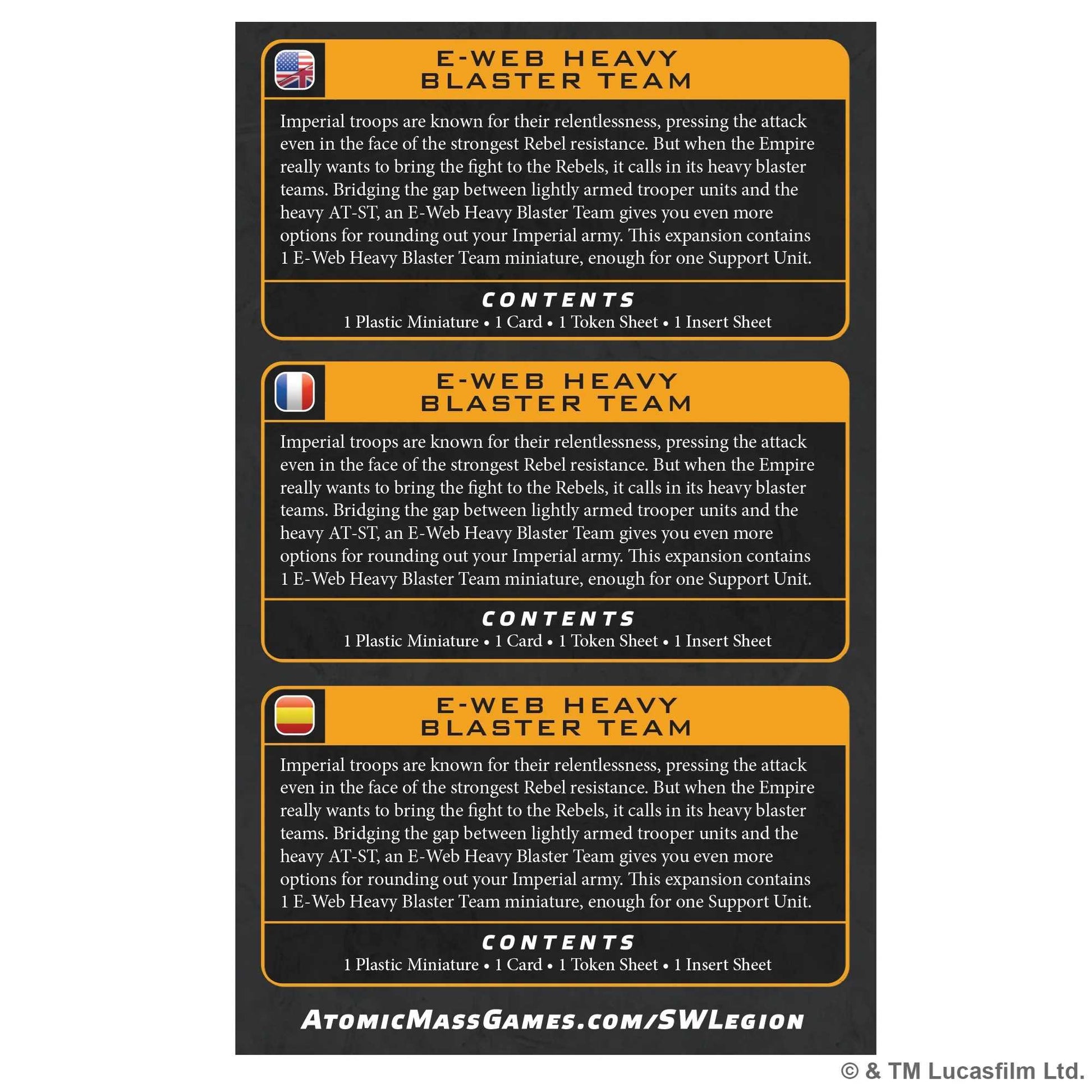 Star Wars Legion E Web Heavy Blaster Team Miniature Game by Atomic Mass 2