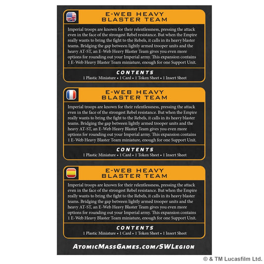 Star Wars Legion E Web Heavy Blaster Team Miniature Game by Atomic Mass 2