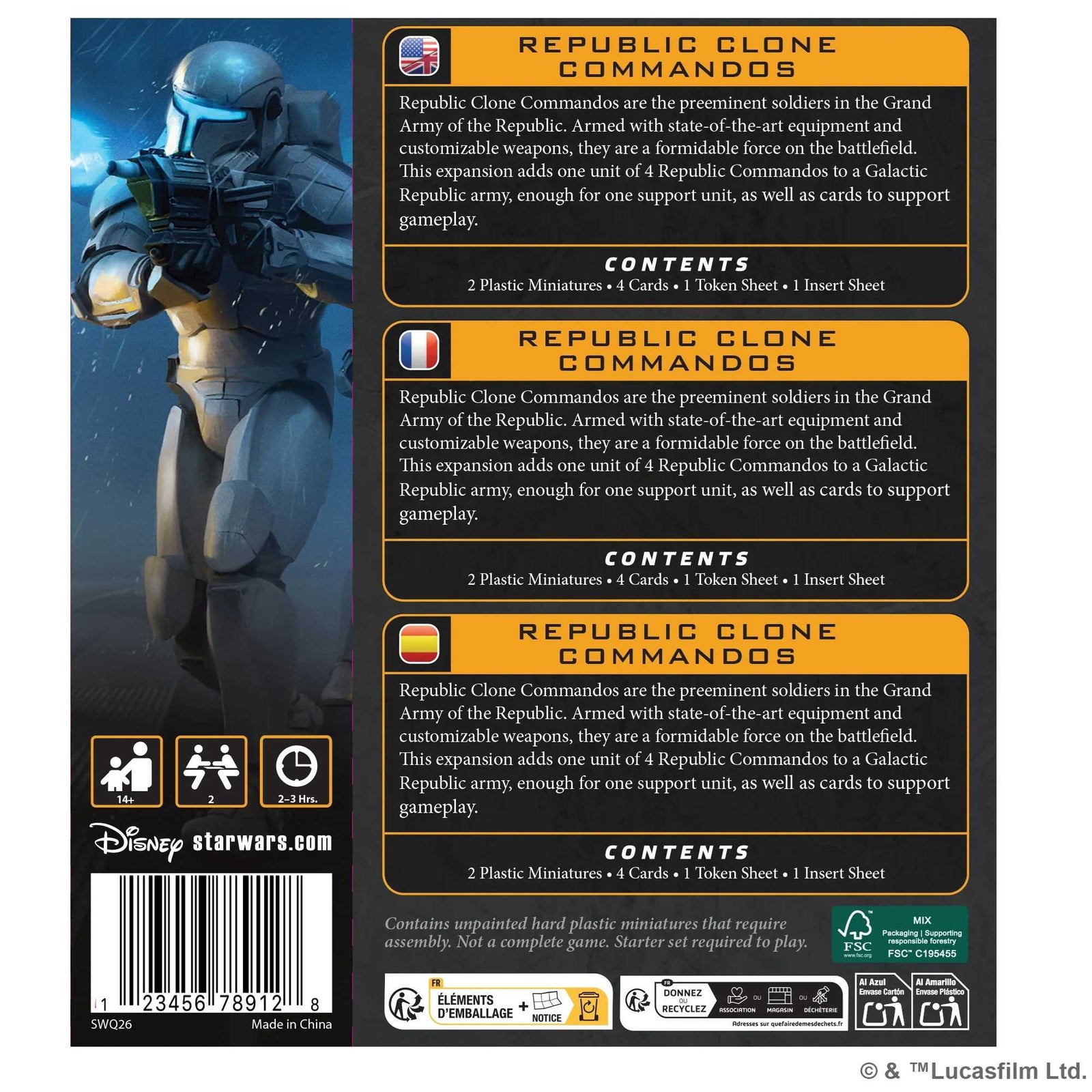 Star Wars Legion Republic Clone Commandos Board Game by Atomic Mass 2