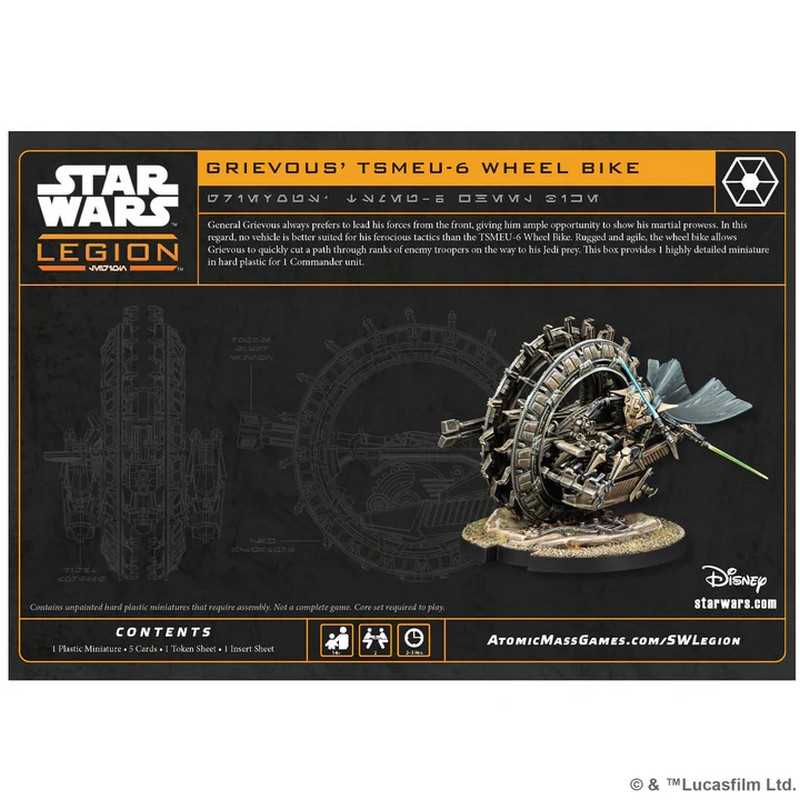 Star Wars Legion General Grievous TSMEU 6 Wheel Bike Board Game by Atomic Mass 2