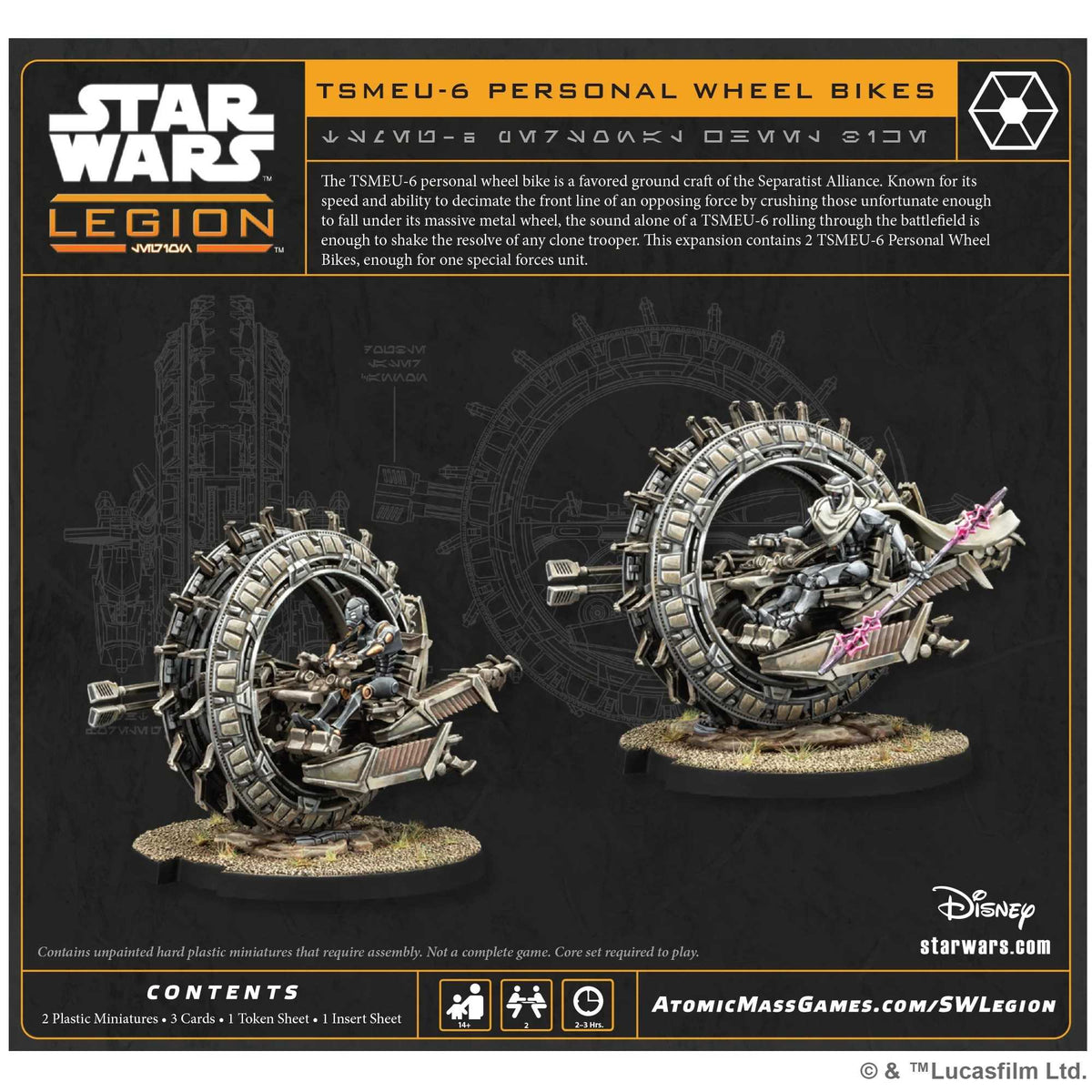 Star Wars Legion TSMEU 6 Personal Wheel Bike Board Game by Atomic Mass 2