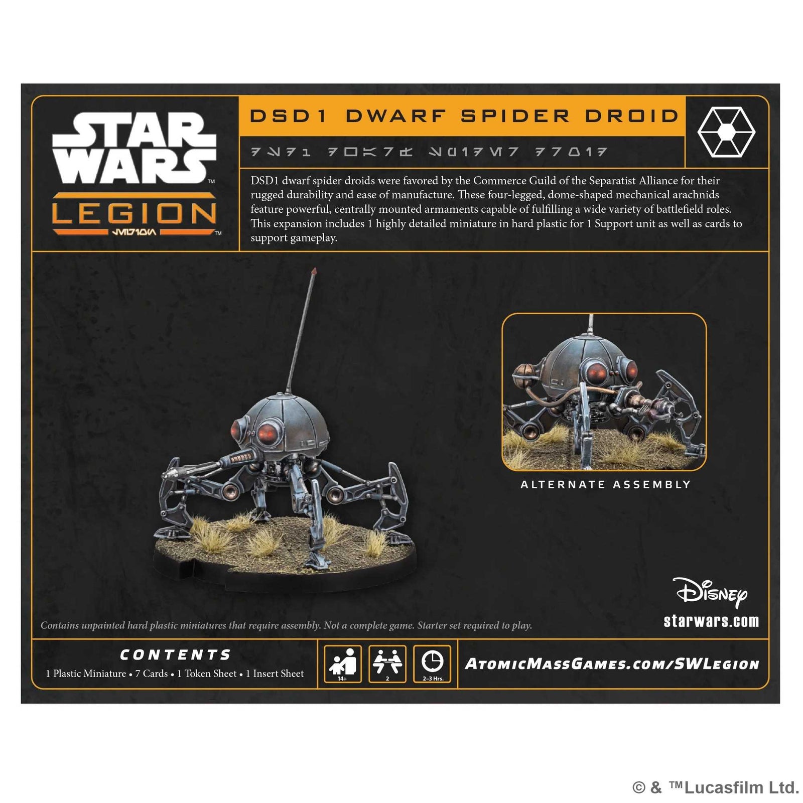 Star Wars Legion DSD1 Dwarf Spider Droid Board Game by Atomic Mass 2