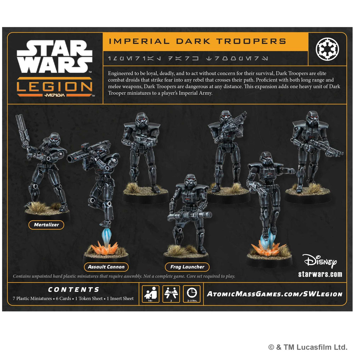 Star Wars Legion Dark Troopers Unit Expansion Board Game by Atomic Mass 2