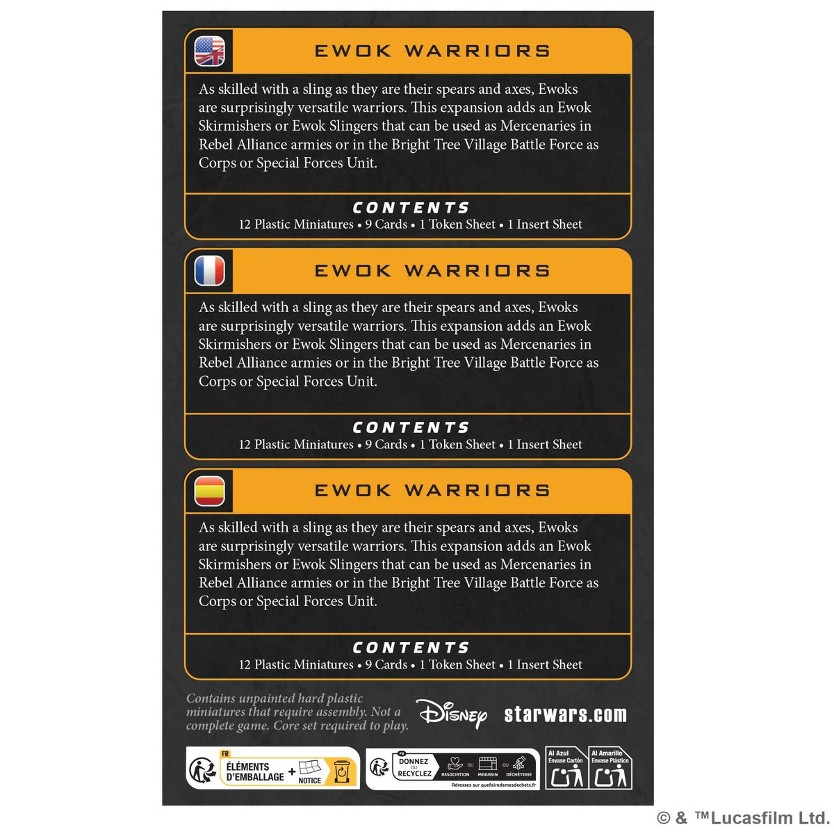Star Wars Legion Ewok Warriors Unit Expansion Board Game by Atomic Mass 2