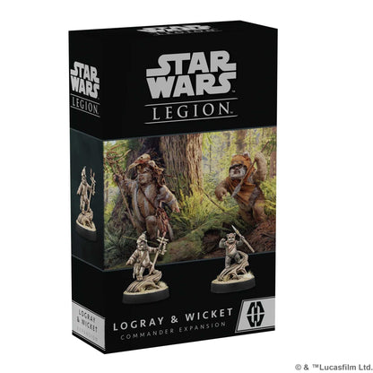 Star Wars Legion Logray and Wicket Commander Expansion Board Game by Atomic Mass 1