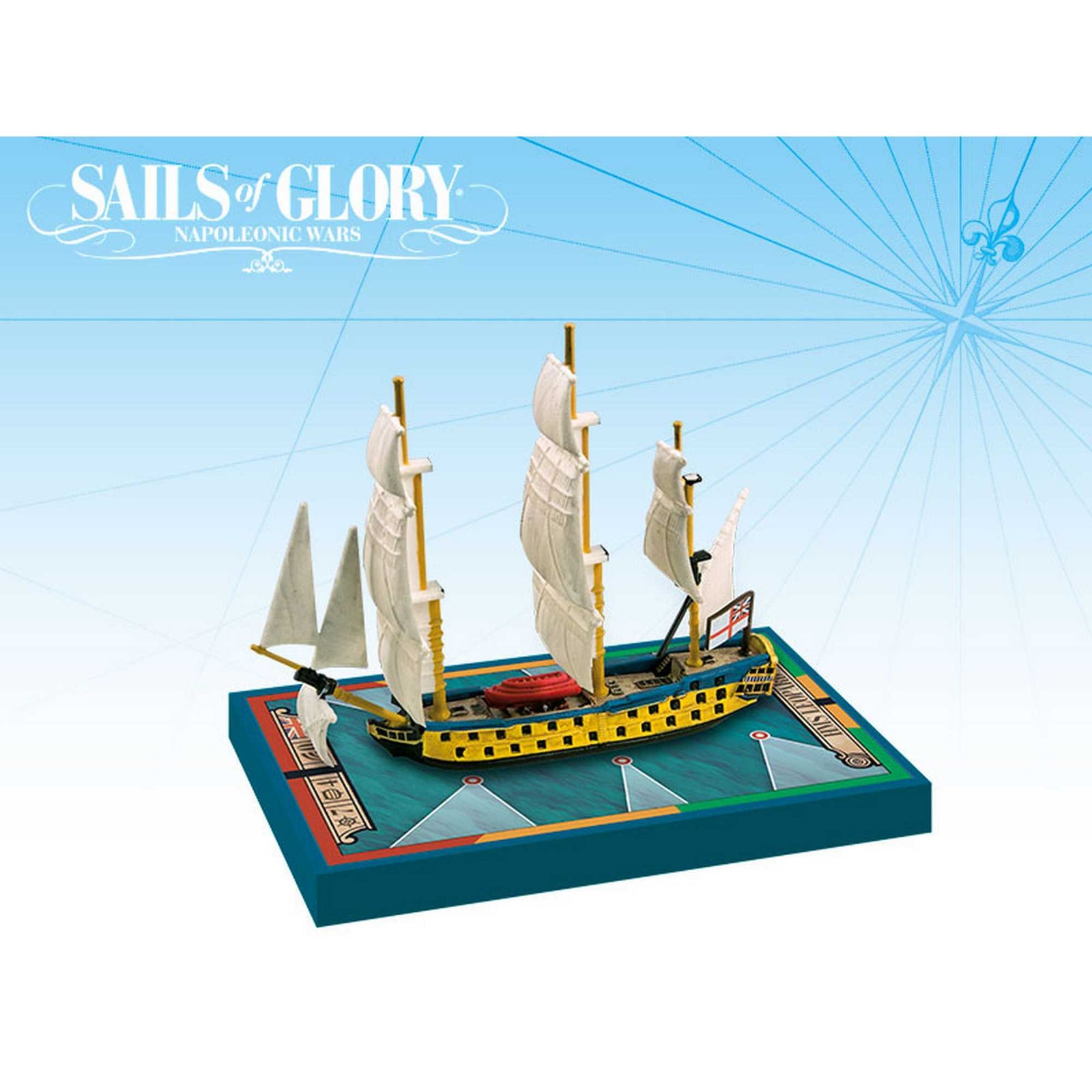 Sails of Glory Ship Pack HMS Leopard 1790 HMS Isis 1774 Board Game 1