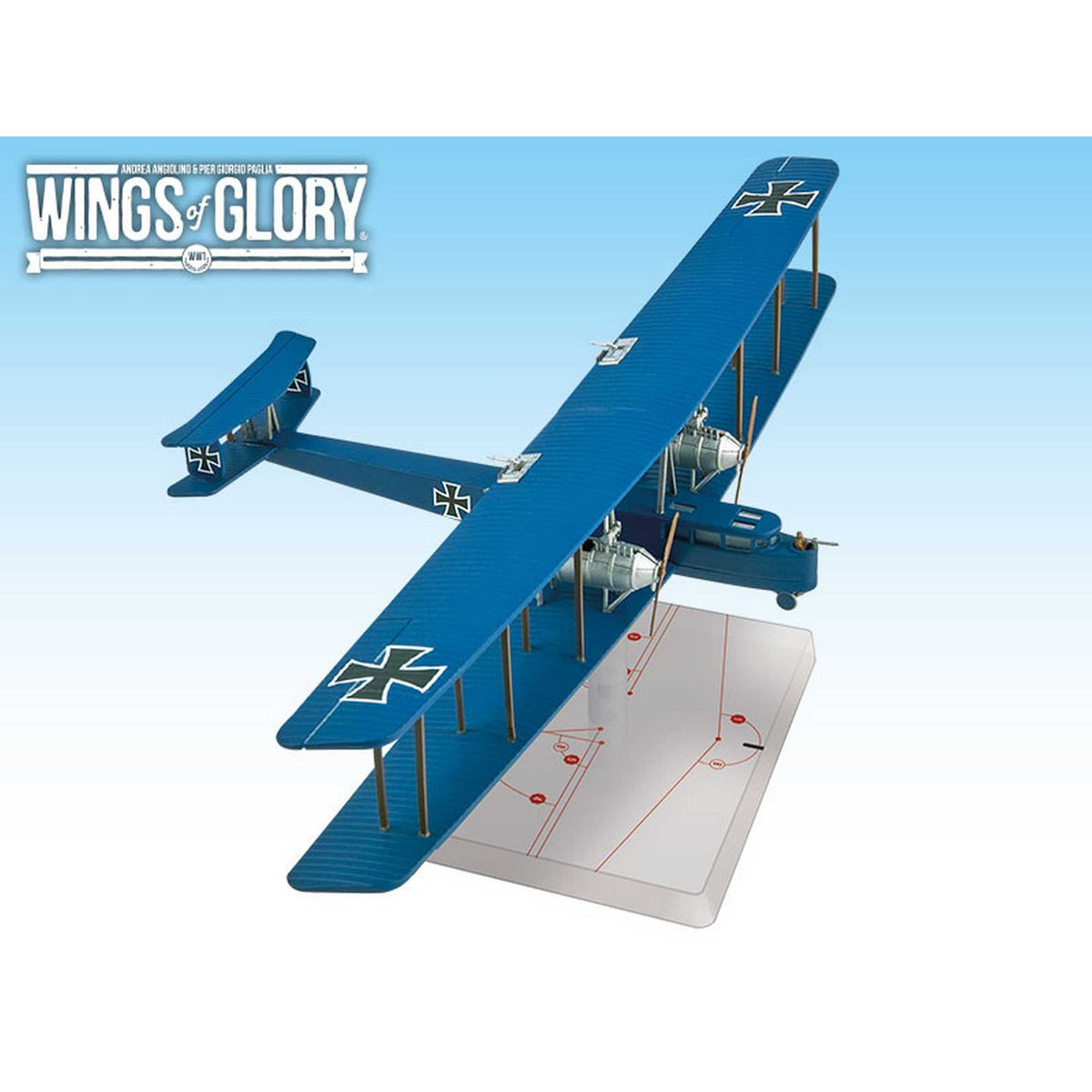 Wings of Glory WWI Zeppelin Staaken R VI Schoeller Board Game 1