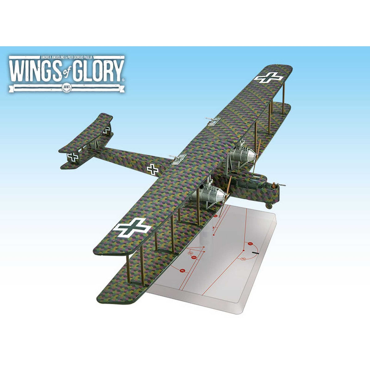 Wings of Glory WWI Zeppelin Staaken R VI Schilling Board Game 1