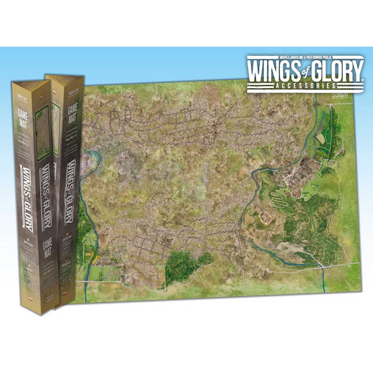Wings of Glory Gamemat No Mans Land Gaming Accessory by Ares Games 1