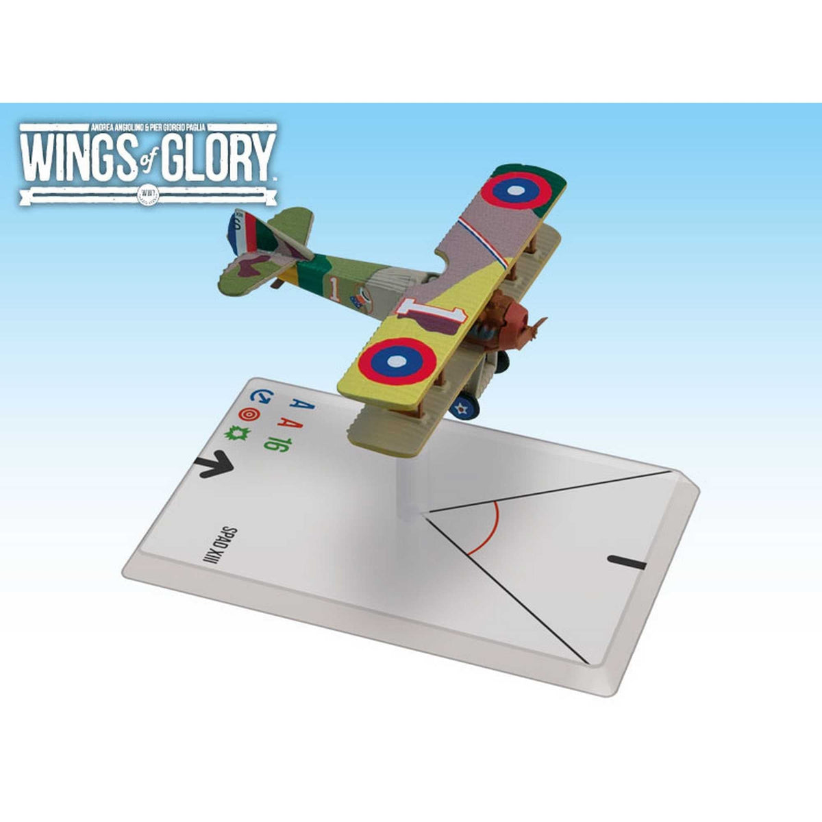 Wings of Glory WWI Spad Xiii Rickenbaker Board Game by Ares Games 1