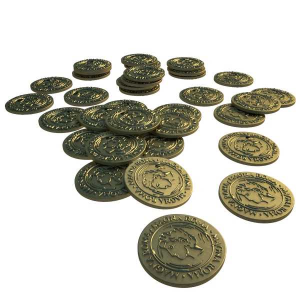 Magna Roma Metal Coins Set Board Game by Archona Games 1