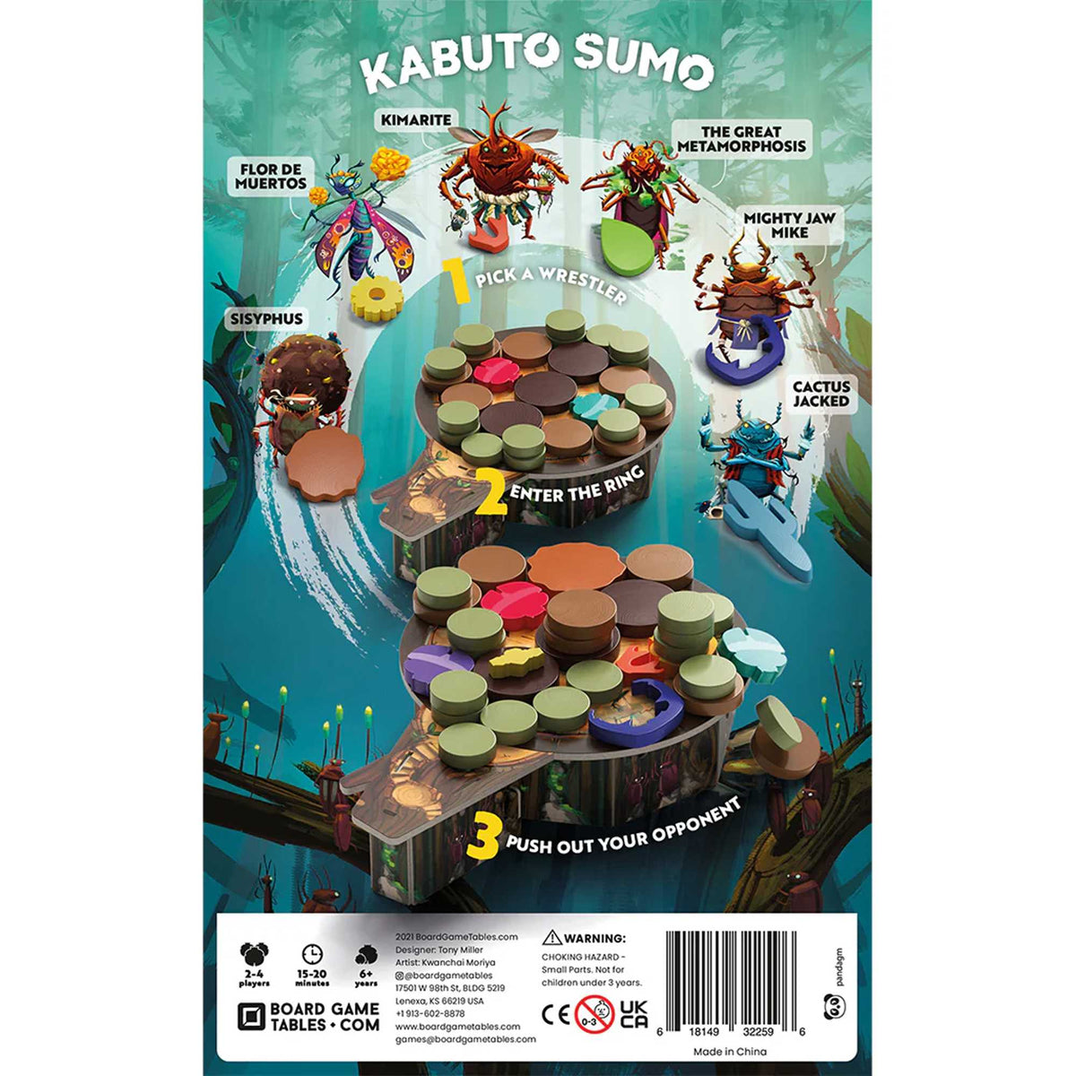 Kabuto Sumo Beetle Brawl Board Game by Allplay 3