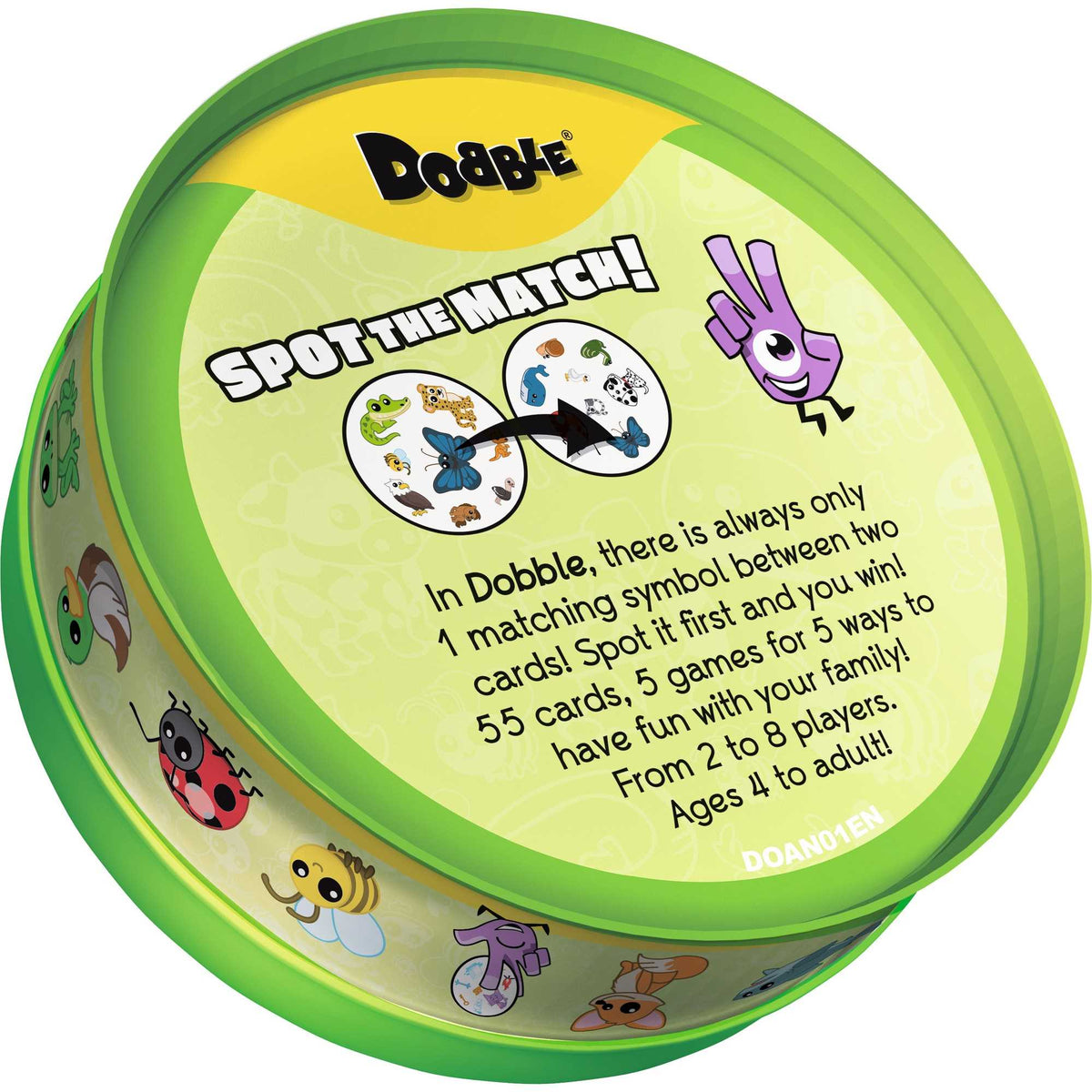 Dobble Animals Board Game by Zygomatic 5