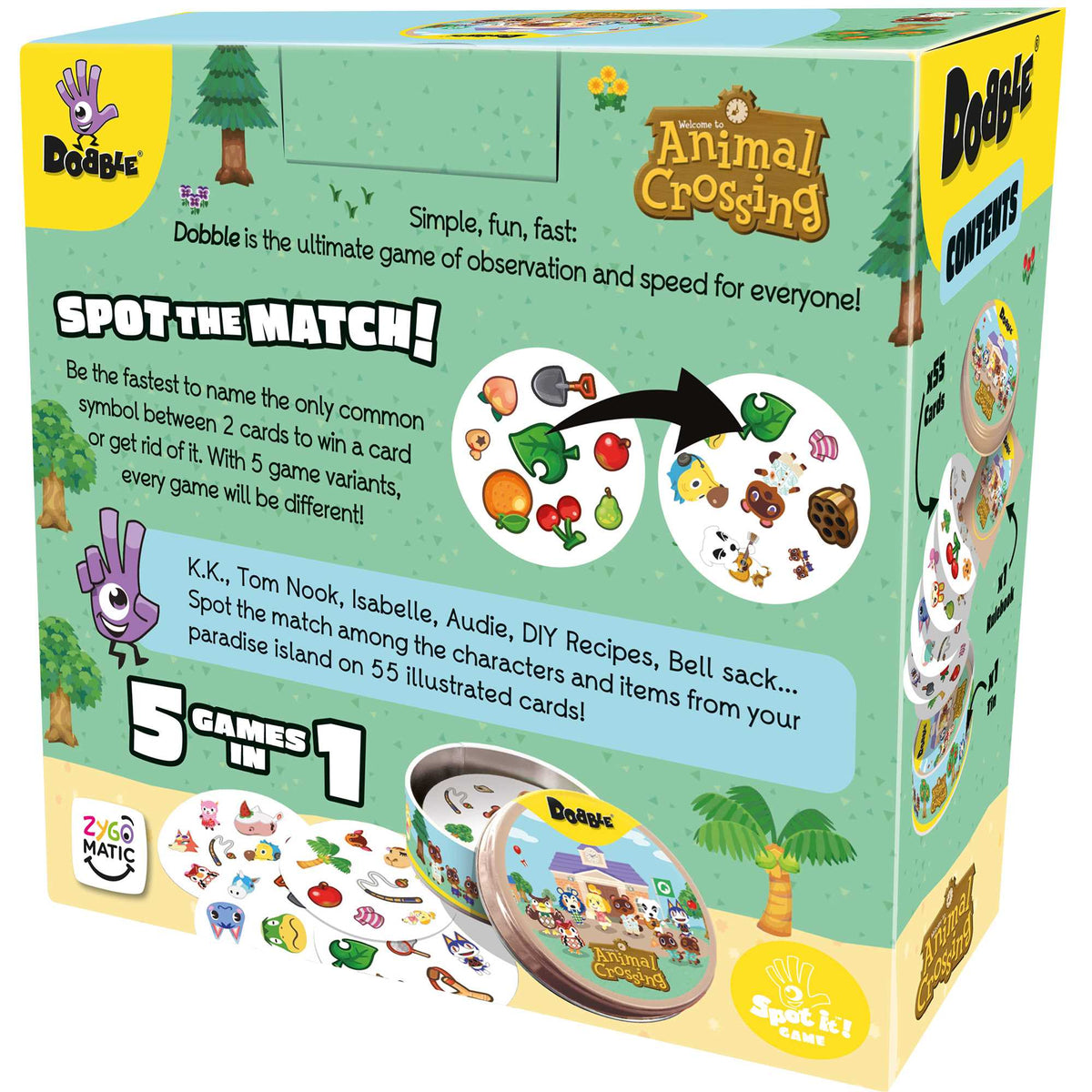 Dobble Animal Crossing Board Game by Zygomatic 3