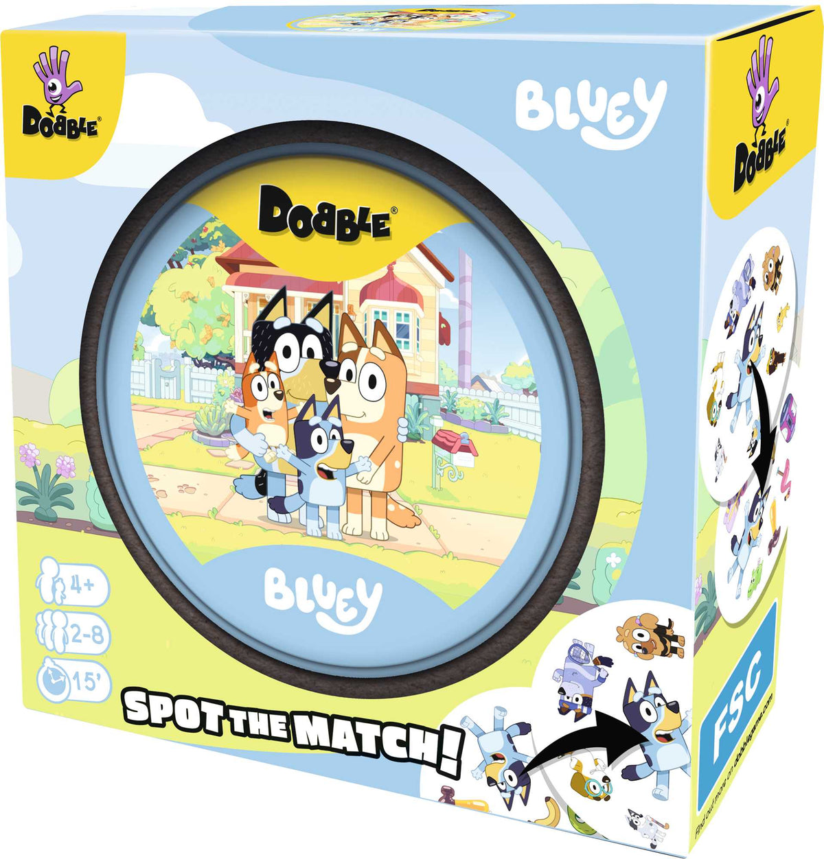 Dobble Bluey Eco Sleeve Board Game by Zygomatic 2
