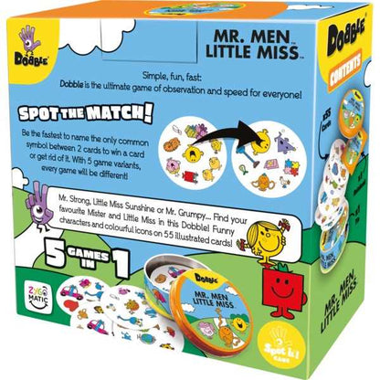 Dobble Mr Men and Little Miss Spot the Match Card Game 2