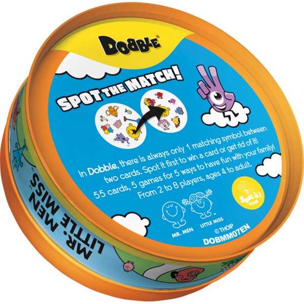 Dobble Mr Men and Little Miss Spot the Match Card Game 4