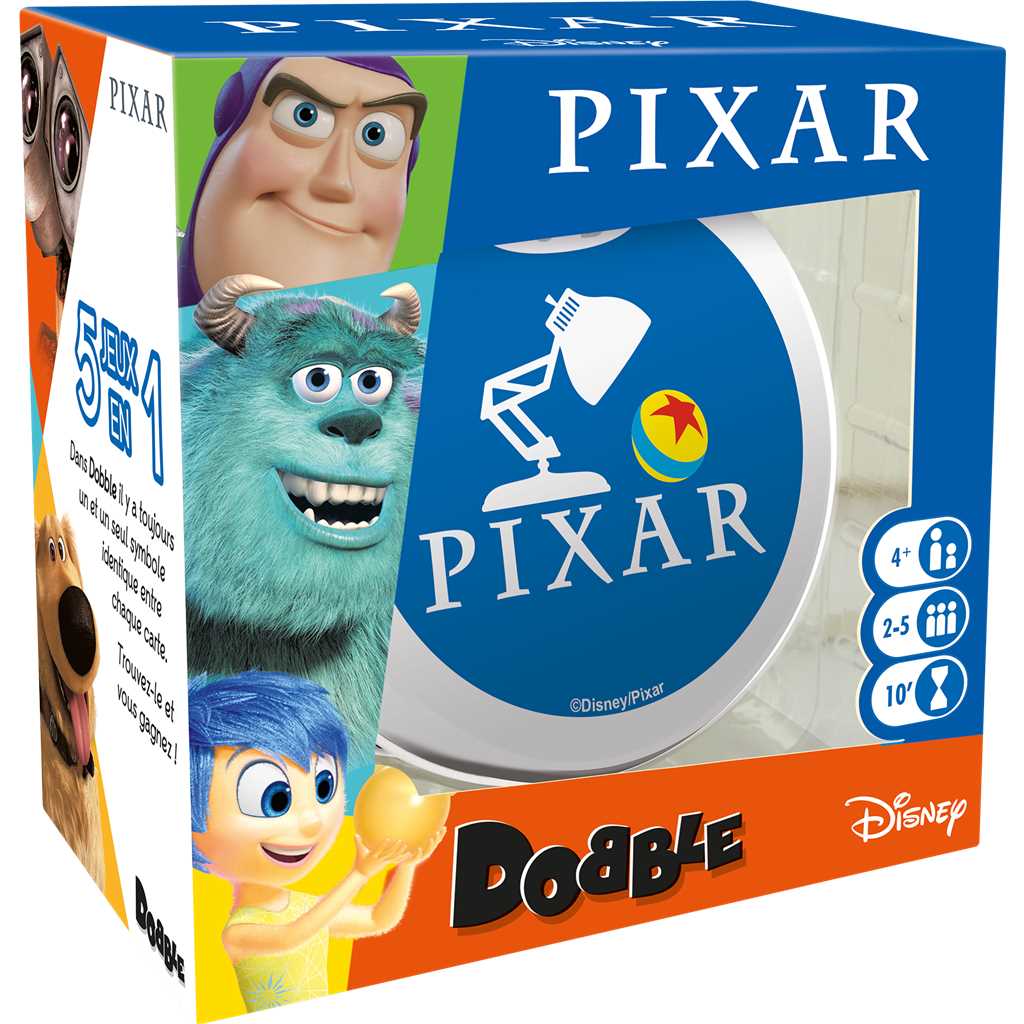 Dobble Pixar Spot It Card Matching Game 1