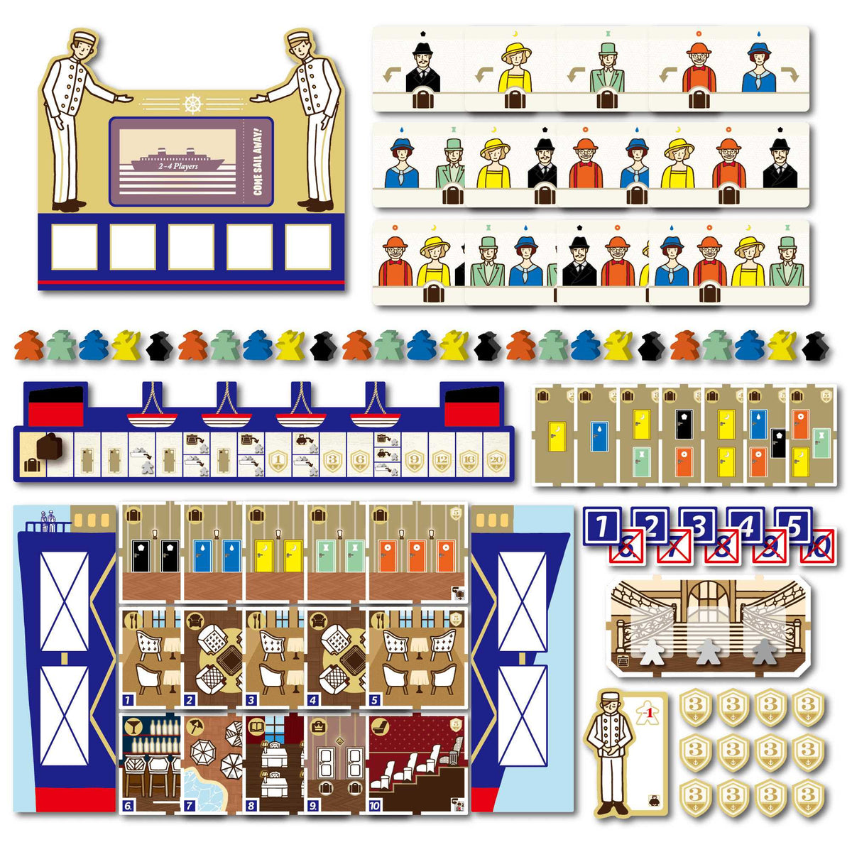 Come Sail Away Board Game by Saashi and Saashi 2
