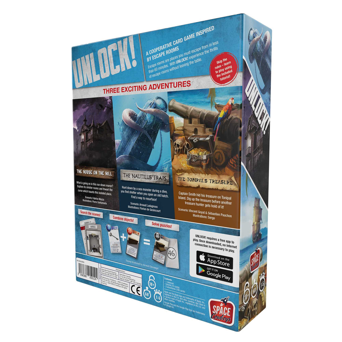 Unlock 2 Mystery Adventures Board Game by Space Cowboys 3