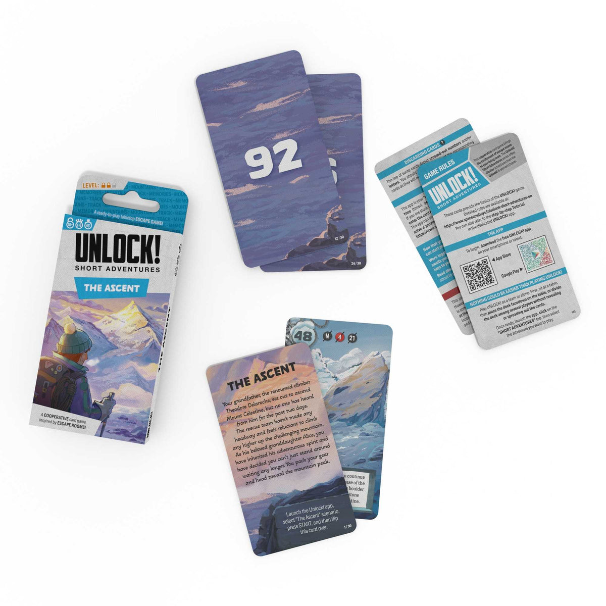Unlock Short Adventures 13 The Ascent Board Game by Space Cowboys 4