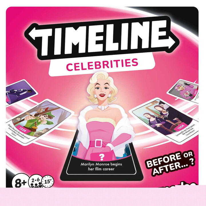 Timeline Celebrities Clutch Box Board Game by Zygomatic 1