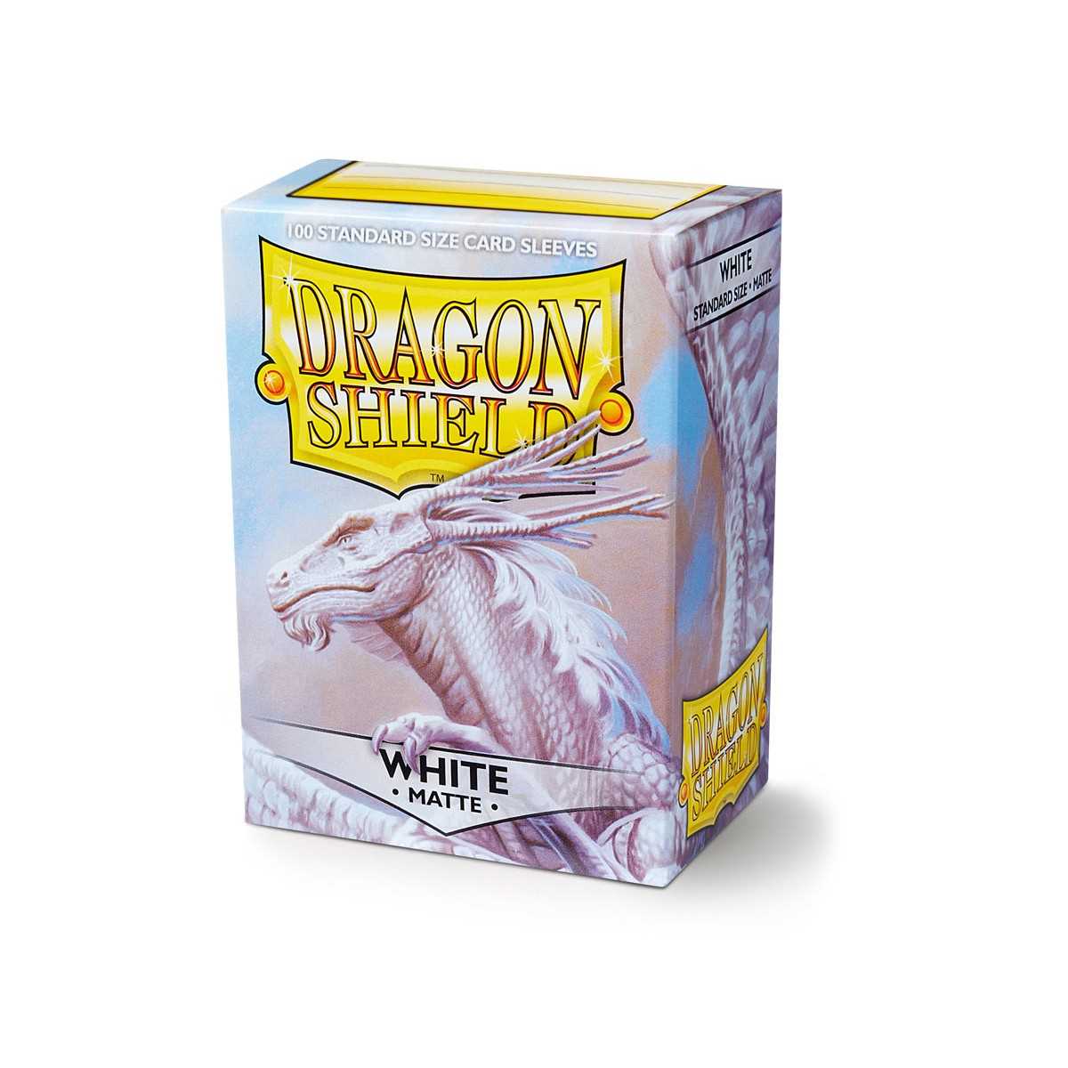 UNIT Dragon Shield Matte White 100 ct in box Gaming Accessory by Arcane Tinmen 1