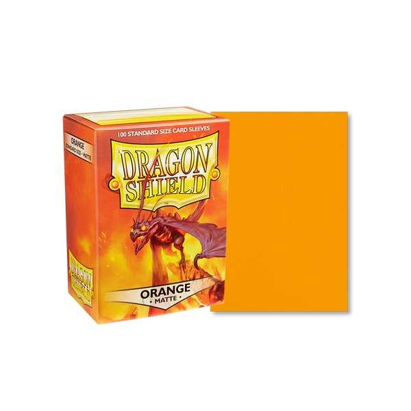 UNIT Dragon Shield Matte Orange 100 ct in box Gaming Accessory by Arcane Tinmen 1
